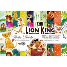 Papeles Fondos Dígítálles El Rey Leon The Lion King Rm24