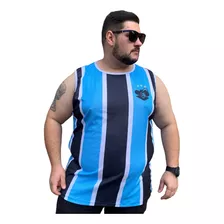 Camisa Uv Regata Masculina Plus Size Dry Fit Mosqueteiro Tri