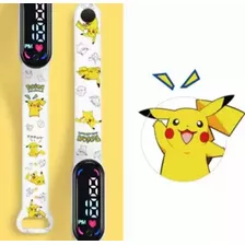 Pokémon Reloj Digital Niños White Pikachu Resistente Agua