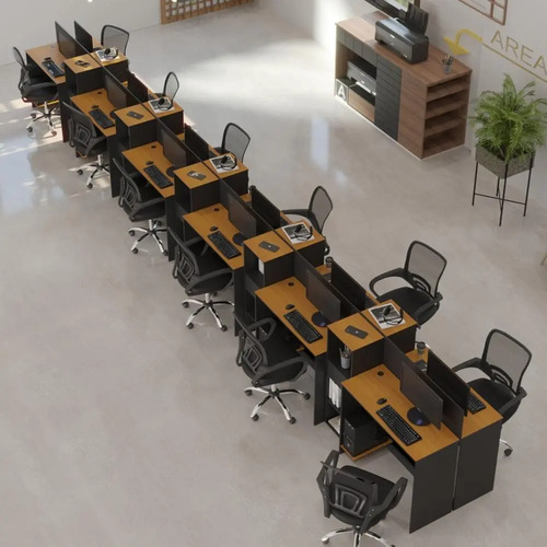 Estação Trabalho Smart Office 12 Mesas 10 Armários Livreiro