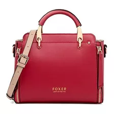 Bolsa Para Dama Rojo Tote Cuero Foxer