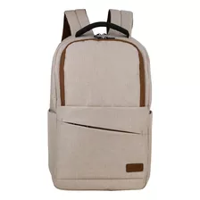 Mochila Teros Acs9010 15.6 , Cinco Bolsillos, Beige