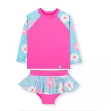 Aa-yy016 Traje De Baño Para Niñas Pantalón Corto Y Playera