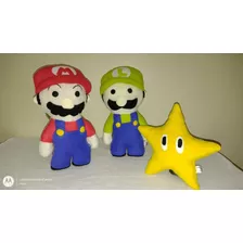 Peluches Mario Bros Y Luigi, Pantuflas Personalizadas 