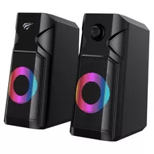 Parlante Gamer Havit Hv-sk204 2.0 Rgb Negro