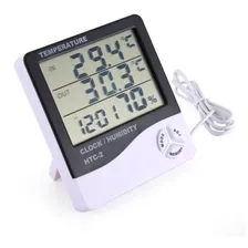 Termo-higrômetro Umidade Relógio Temperatura Sensor Externo