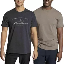 Eddie Bauer Paquete De 2 Playeras Gráficas Y De Tripulación