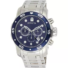 Reloj Hombre Invicta 0070 Plateado Acero Inoxidable Azul 48m