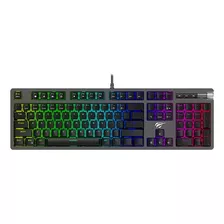 Teclado Gamer Havit Kb494l Mecânico Switch Blue Led Abnt2 Cor De Teclado Preto Idioma Português Brasil