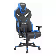 Cadeira De Escritório Giratória Gamer Mymax Mx8 Preto E Azul
