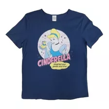 Camiseta Feminina Cinderela Manga Curta Disney