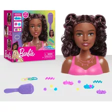 Barbie Cabeza De Peinado Pequeña, Cabello Castaño Oscuro, 17