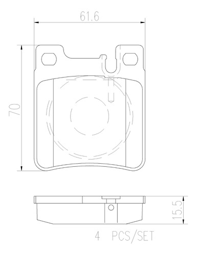 Balatas Brembo P50017n Mercedes Benz S500 1996 A 1999 Foto 2