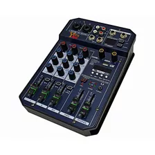 Consola Pasiva Profesional De 4 Canales Con Usb, Bluetooth, 