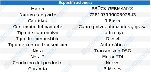 1 Cubre Polvo Lado Caja Bora L4 2.0l 05 Al 10 Bruck Foto 2