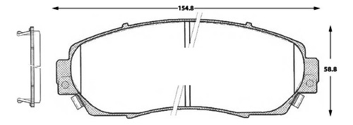 Pastilla De Freno Delantera Acura Rdx  2.0 2019 Foto 2