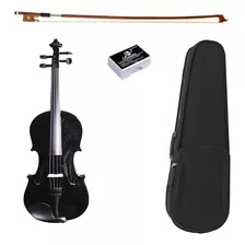 Violín Negro 1/2 3/4 4/4 Infantil Y Adulto + Estuche