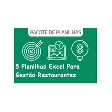 5 Planilhas Excel Para Gestão Restaurantes (vitalicio)