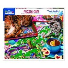 White Mountain Puzzle Gatos, Puzzle De 1000 Piezas