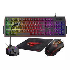 Combo Gamer Teclado, Mouse, Pad Y Microfono Gd10 I Css®