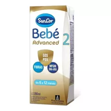 Sancor Bebe 2 Advanced 200ml Pack X 60 Bricks - 6 A 12 Meses