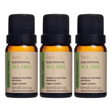 Kit 3 Óleos Essenciais Tea Tree Melaleuca Via Aroma - 10ml