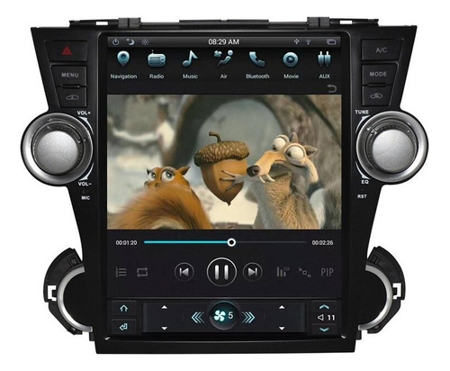 Tesla Toyota Highlander 2008-2013 Android Wifi Gps Radio Usb Foto 3