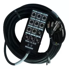 Medusa Multicabo 4 P10 / 8 Xlr, 12 Vias 30 Metros