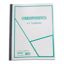 Cuaderno Correspondencia N 3 Triplicado Rayado 50 Hojas Ape