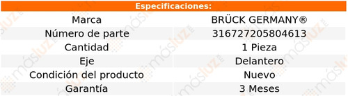 1- Manguera Frenos Delantera Gol L4 1.6l 09/20 Bruck Foto 2