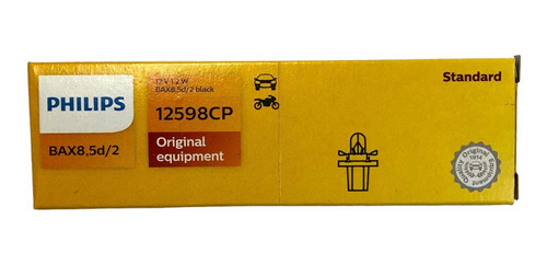 Caja 10 Mini Focos Halgeno Philips 12v Bax8,5d/2 B8.5d 1.2w Foto 9