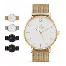 Obaku Reloj De Vestir Clásico Y Moderno Para Hombre Con Band