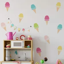 Vinil Decorativo Para Tienda De Helados O Paleteria 50 Pzs