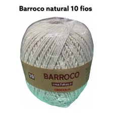 Barbante Barroco Natural Para Crochê N10 700gr 10 Fios 474mt