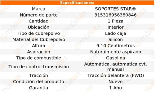 1) Cubre Polvo Junta Silicn Int Fluence 2.0l 4 Cil 14/17 Foto 2