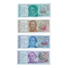 Cédulas Argentina 1 A 10.000 Australes ( 9 Cédulas )