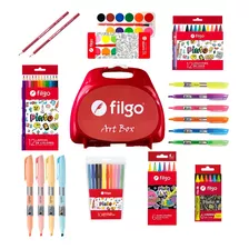 Filgo Art Box Valija De Arte Kit Escolar Set Completo F32