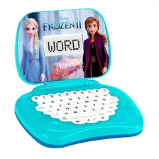 Laptop Infantil Para Crianças Bilíngue Frozen Azul Candide 