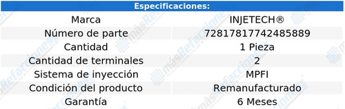 1 Inyector Combust K1500 Suburban V8 5.7l 96 Al 99 Injetech Foto 2