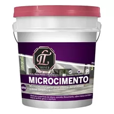 Microcimento Revestimento Decorativo Branco 18kg Lt Shiner