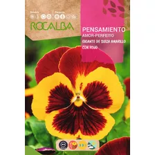 Sobre De Semilla Pensamiento Amarillo Con Rojo 0,5 Grs