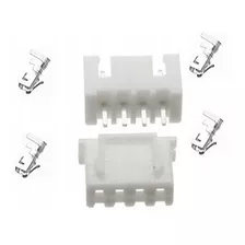 Conector Jst Xh2.54 4 Pines Macho+hembra+pines X 5unidades