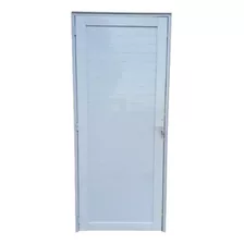 Porta De Alumínio Branco Fechada 210x100 L- Leve