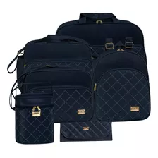 Bolsas Bebe Menino Menina Maternidade Luxo Matelasse 5pçs