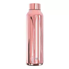 Botella Termica Acero Inoxidable Cresko Metalizada R Color Rosa Metalizado