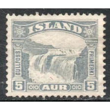 Islandia Sello Nuevo Sin Goma Cataratas Doradas Años 1931-32