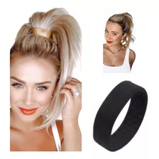 Pony-o Liga Cabello Coleta Con Volumen Scrunchie Color Negro