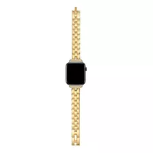 Pulsera De Oro Amarillo Con Cristales Para Apple Watch®