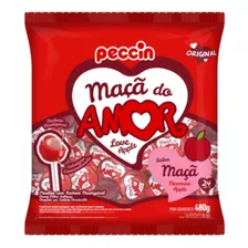 Pirulito Maçã Do Amor Peccin C/ 24un - 480g Peccin