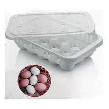 Contenedor De Huevos Con Tapa Huevera Organizador Huevos 